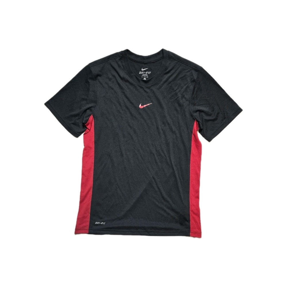 Nike Dri-Fit Men's Athletic Tshirt Small Black‎ Red